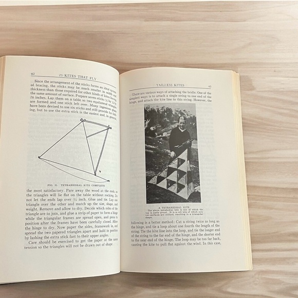 Vintage Paperback 25 Kites That Fly 1971 Kitemaking Tailless Compound - Picture 4 of 6